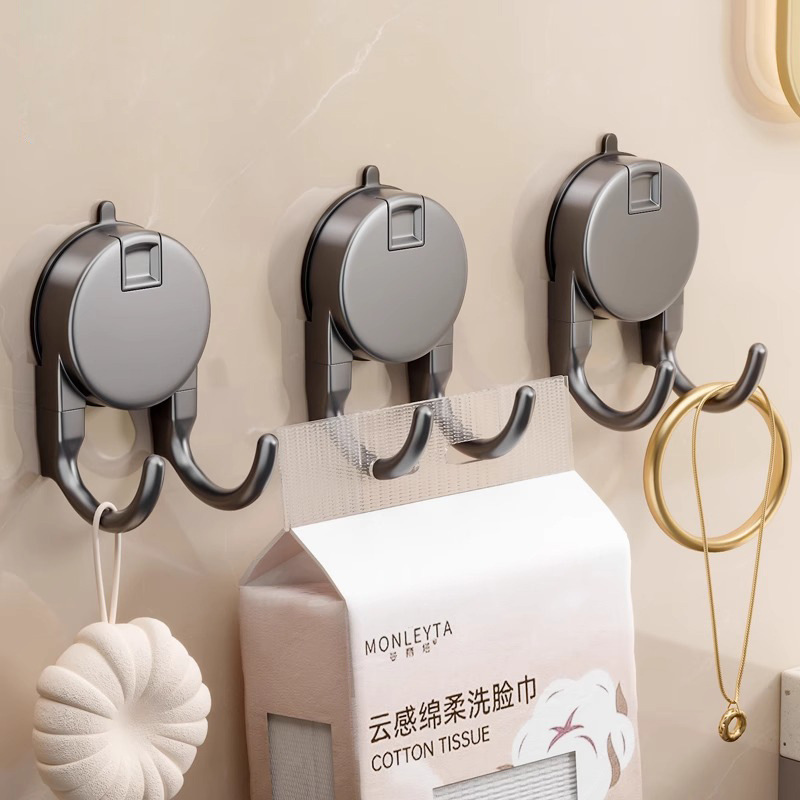 Commercial Kitchen Shelving - 1/4pcs Suction Cup Hook Powerful Vacuum