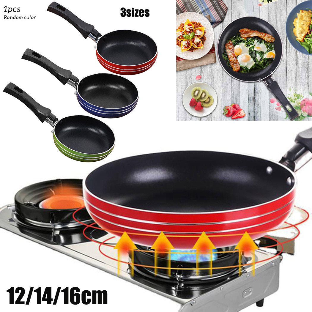 Commercial Kitchen Pots And Pans - 1PC 12cm/14cm/16cm Mini Frying Pan Non-Stick