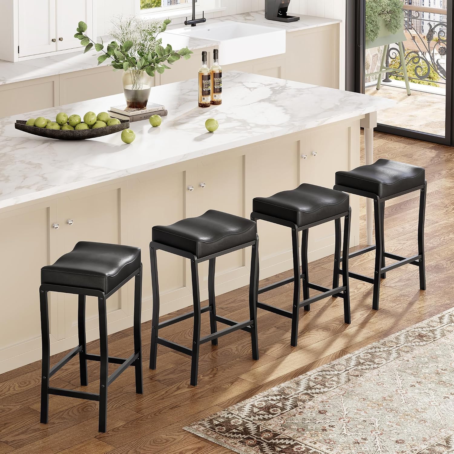 Commercial Kitchen Set - Counter Height Bar Stools Set Of