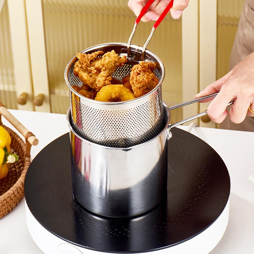 Commercial Kitchen Pots And Pans - Stainless Steel Deep Fryer Pot With