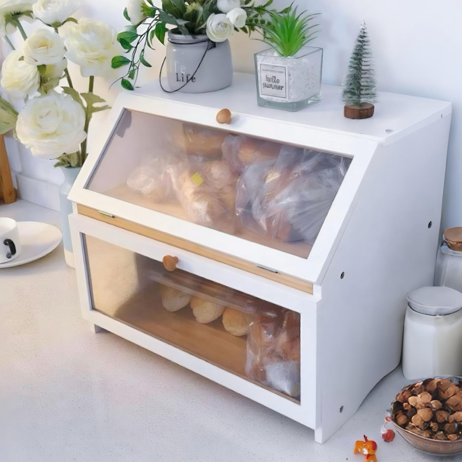 HOMEKOKO Double Layer Bread Bo - Commercial Kitchen Organization 评论和价格