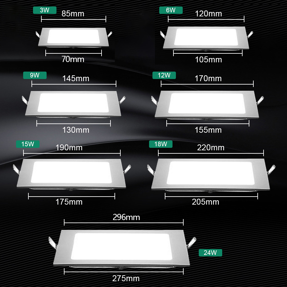 Ultra Thin Round/Square LED Pa - Commercial Kitchen Ceiling 评论和价格