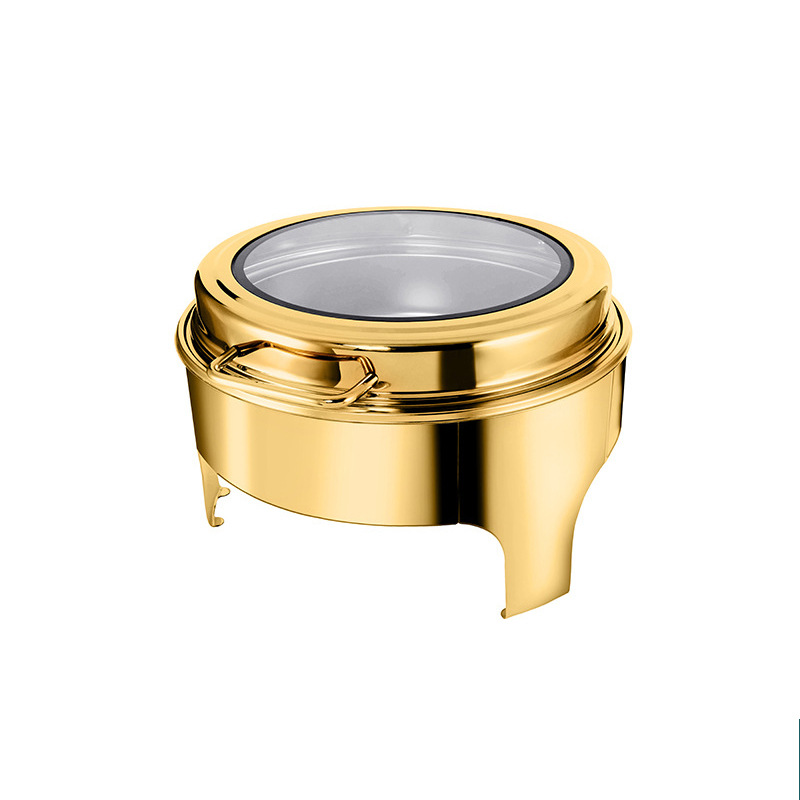 Gold 6L Stainless Steel Round  - Bain Marie Food Warmer 评论和价格