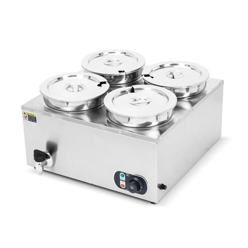 4 Round Pot Stainless Steel Co - Bain Marie Food Warmer 评论和价格