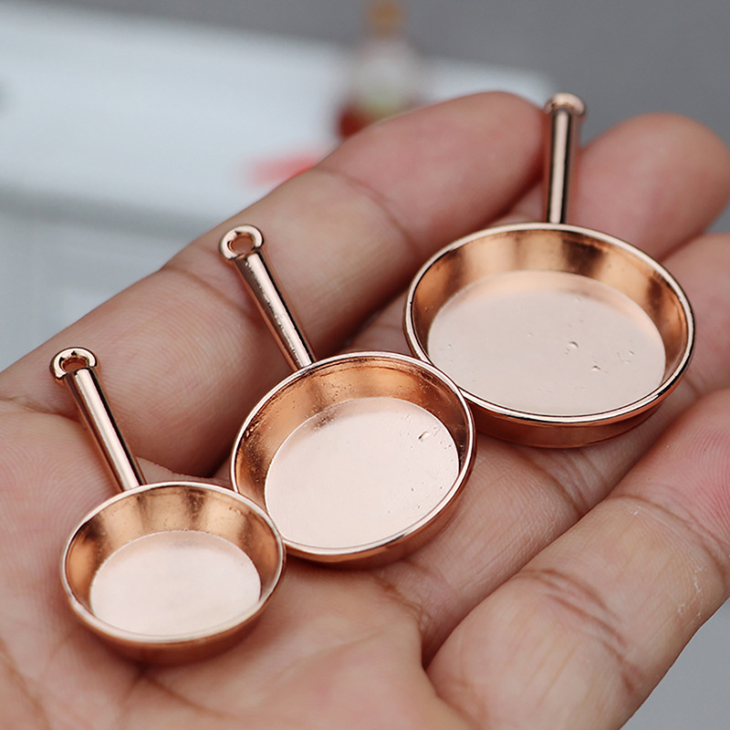 .Hot Sale.1Set 1/12 Dollhouse  - Commercial Kitchen Pots And Pans 评论和价格