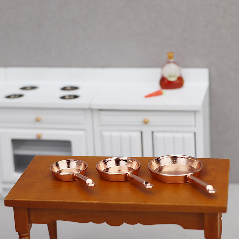 .Hot Sale.1Set 1/12 Dollhouse  - Commercial Kitchen Pots And Pans 评论和价格