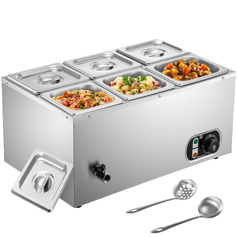 6 Tanks Commercial Bain Marie  - Bain Marie Food Warmer 评论和价格
