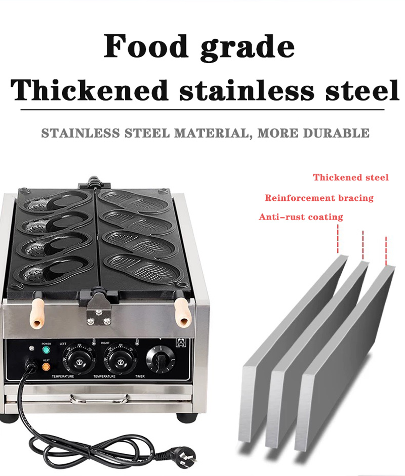 Shoe-Shaped Waffle Making Mach - Commercial Kitchen Set 评论和价格