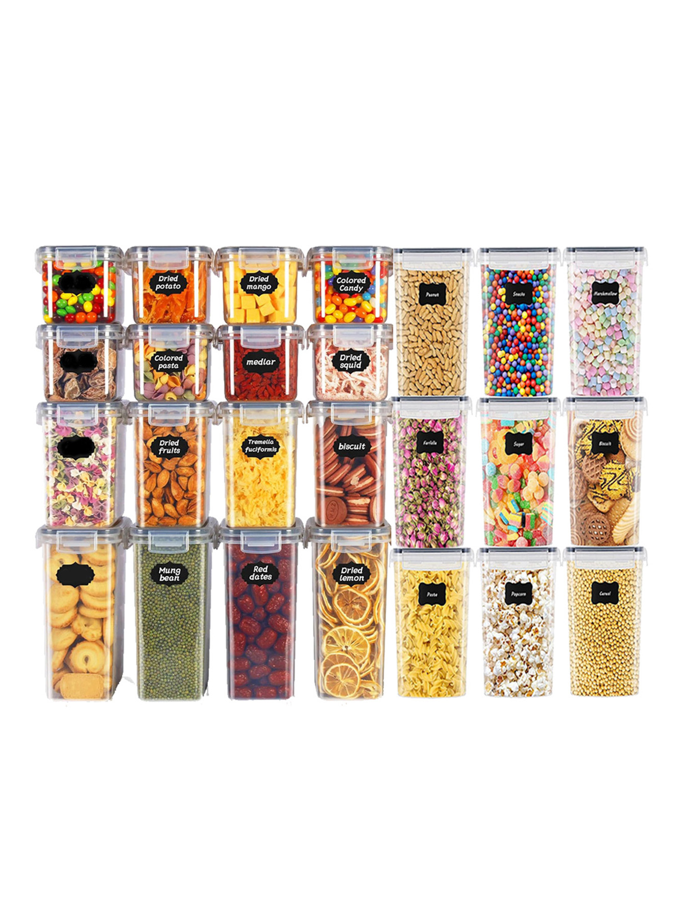 48pcs, Sealed Food Storage Con - Commercial Kitchen Organization 评论和价格