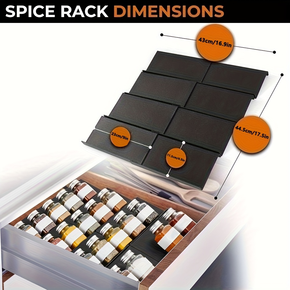 6pcs Expandable Spice Drawer O - Commercial Kitchen Shelving 评论和价格